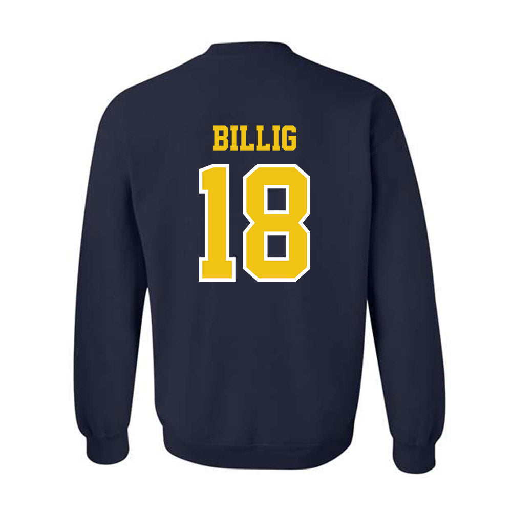 Michigan - NCAA Men's Lacrosse : Carson Billig - Classic Shersey Crewneck Sweatshirt-1