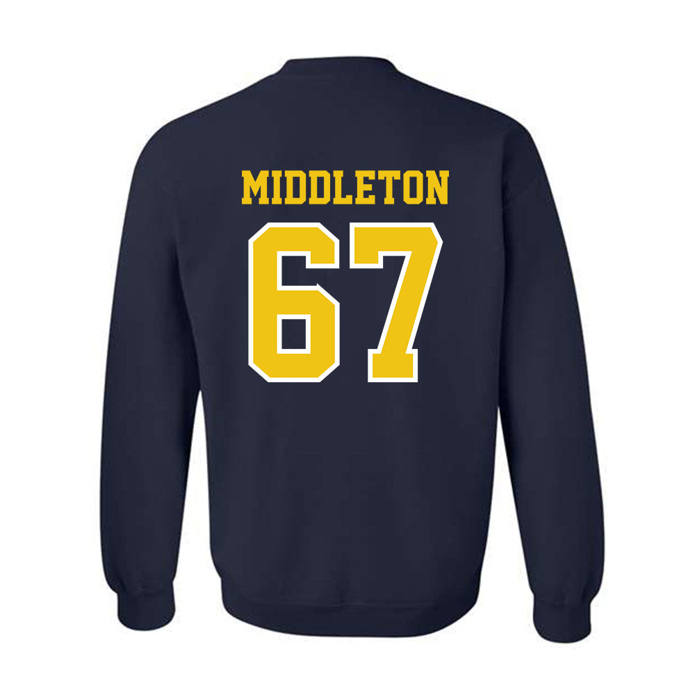 Michigan - NCAA Football : Trent Middleton - Classic Shersey Crewneck Sweatshirt-1