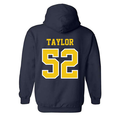 Michigan - NCAA Men's Lacrosse : Hunter Taylor - Classic Shersey Hooded Sweatshirt-1