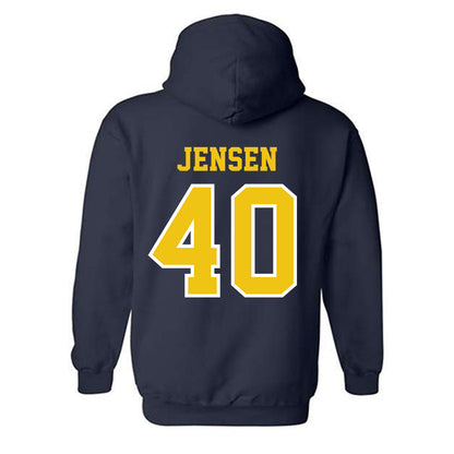 Michigan - NCAA Women's Lacrosse : Madeline Jensen - Classic Shersey Hooded Sweatshirt-1