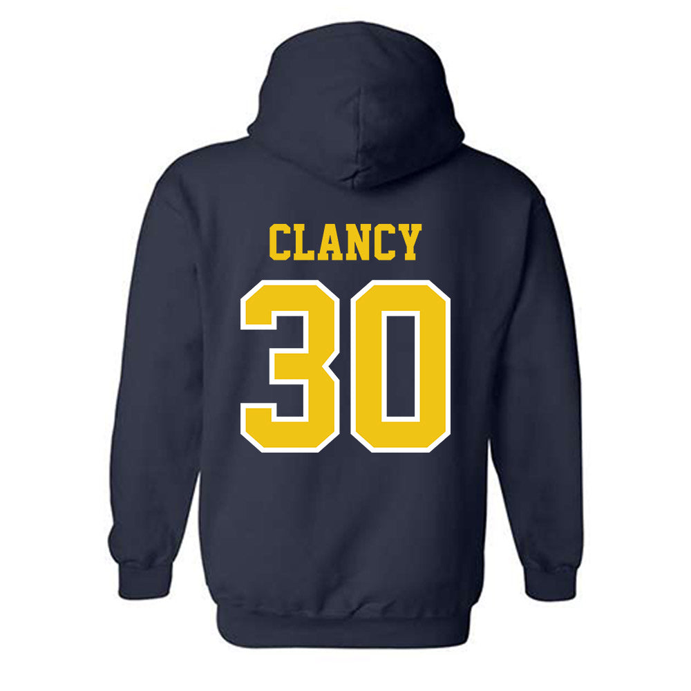Michigan - NCAA Women's Lacrosse : Rowan Clancy - Classic Shersey Hooded Sweatshirt-1