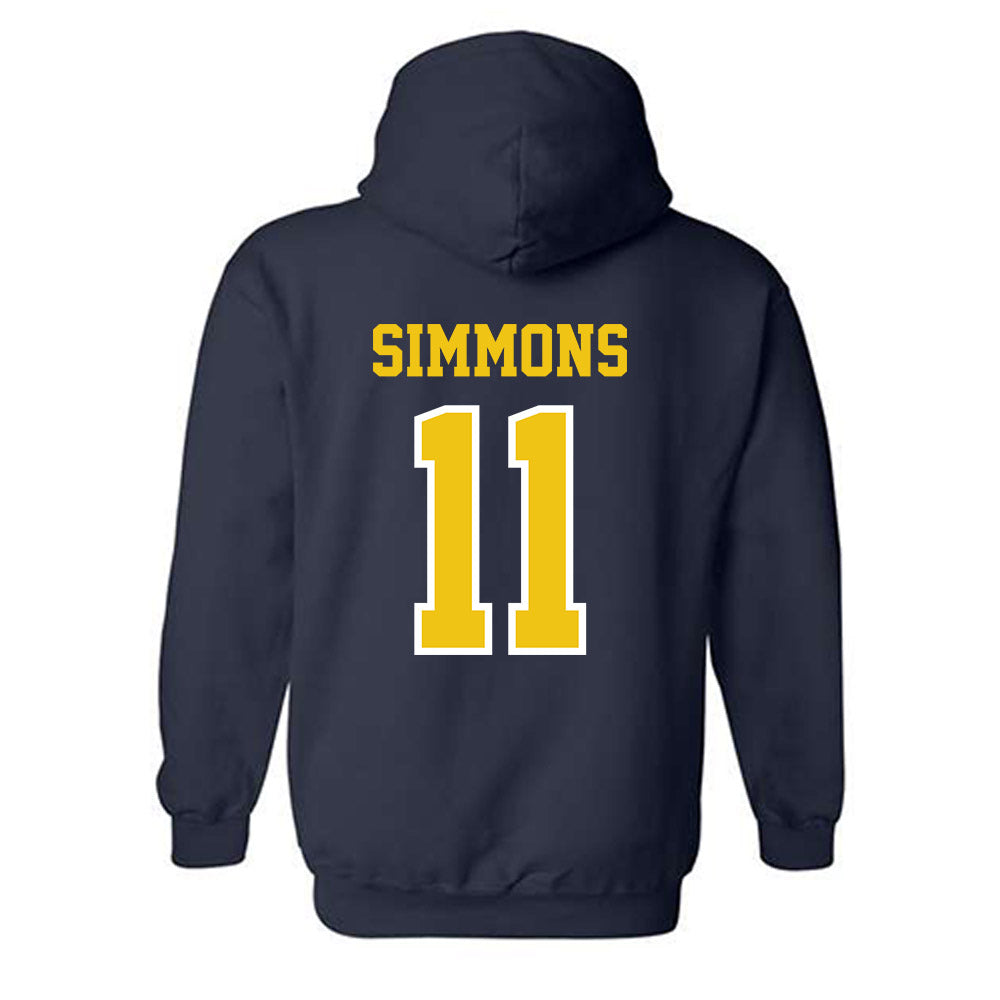 Michigan - NCAA Women's Volleyball : Amalia Simmons - Classic Shersey Hooded Sweatshirt-1