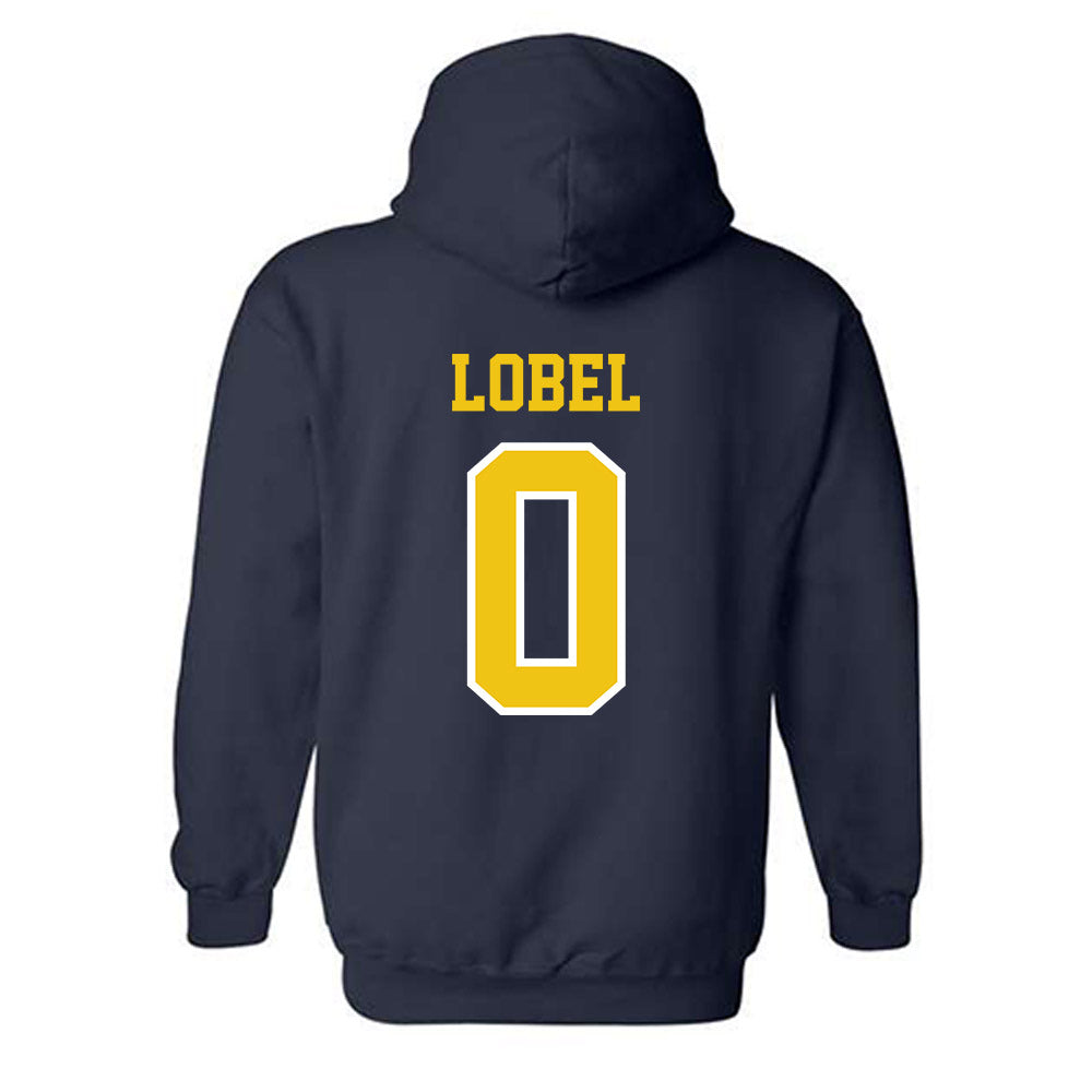 Michigan - NCAA Men's Lacrosse : Alex Lobel - Classic Shersey Hooded Sweatshirt-1