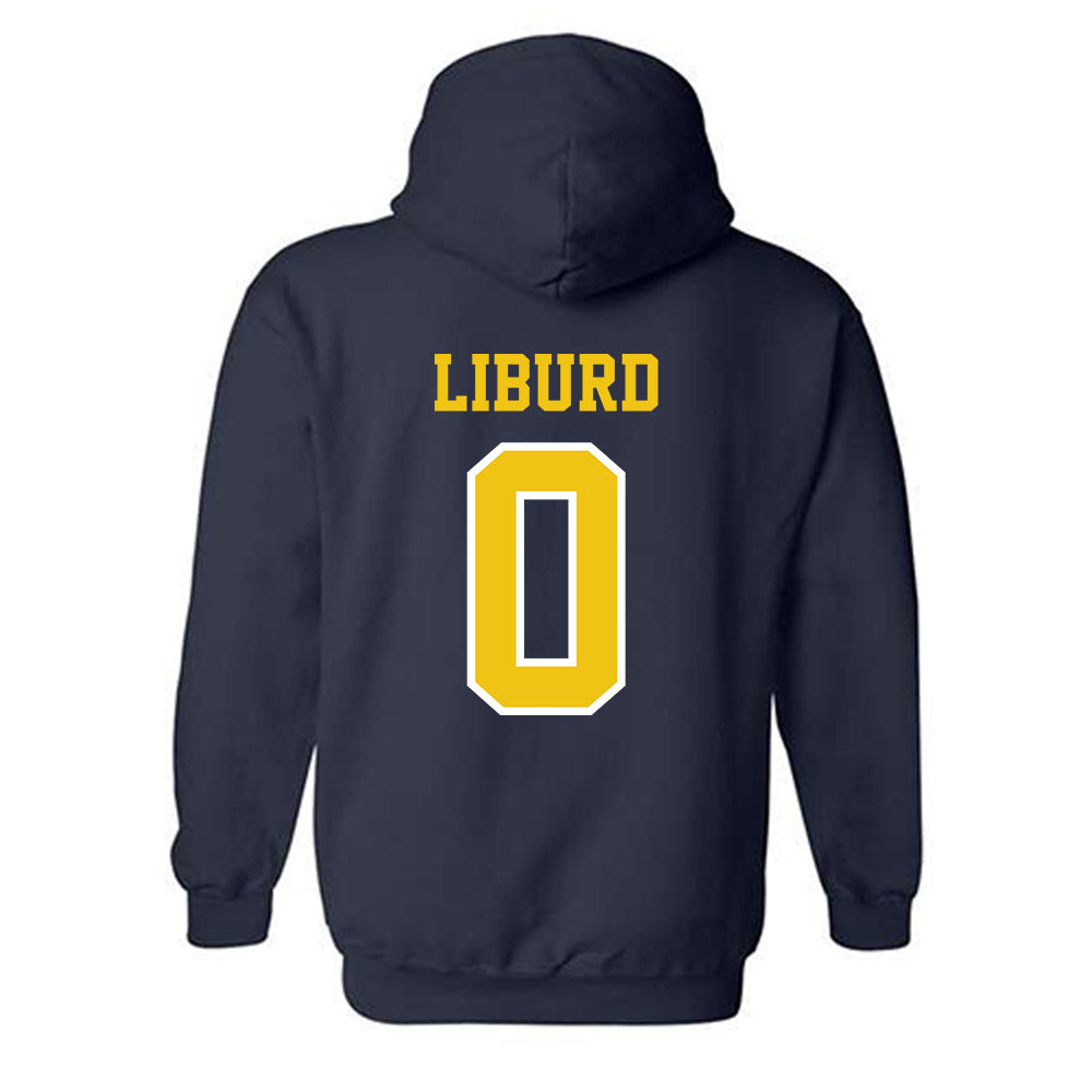 Michigan - NCAA Men's Basketball : Ricky Liburd - Classic Shersey Hooded Sweatshirt-1
