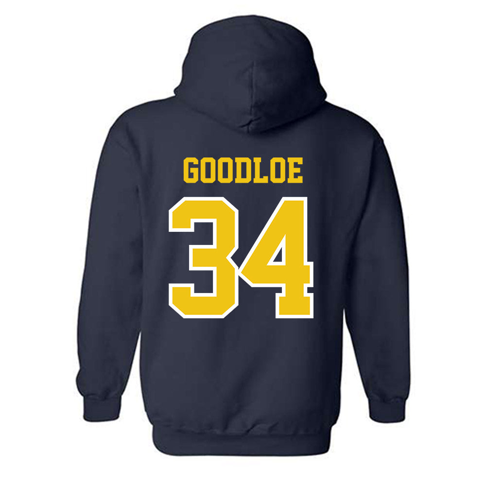 Michigan - NCAA Men's Lacrosse : Cameron Goodloe - Classic Shersey Hooded Sweatshirt-1