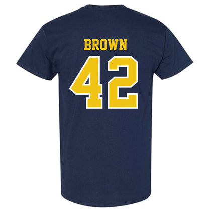 Michigan - NCAA Baseball : Justin Brown - Classic Shersey T-Shirt-1