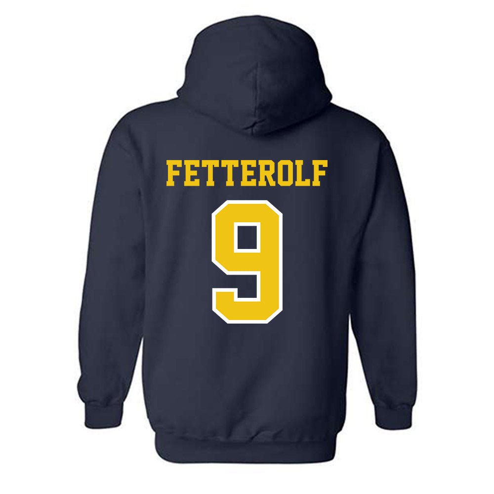 Michigan - NCAA Women's Lacrosse : Jane Fetterolf - Classic Shersey Hooded Sweatshirt-1