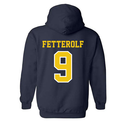 Michigan - NCAA Women's Lacrosse : Jane Fetterolf - Classic Shersey Hooded Sweatshirt-1