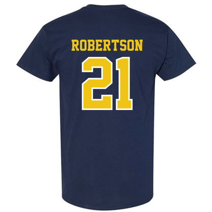Michigan - NCAA Men's Ice Hockey : Ben Robertson - Classic Shersey T-Shirt-1