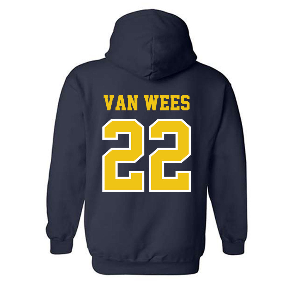 Michigan - NCAA Women's Lacrosse : Truus van Wees - Classic Shersey Hooded Sweatshirt-1