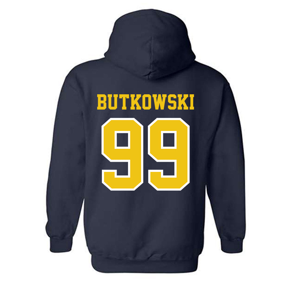 Michigan - NCAA Football : Trey Butkowski - Classic Shersey Hooded Sweatshirt-1