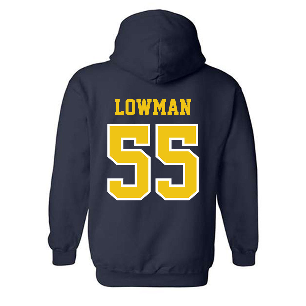 Michigan - NCAA Men's Lacrosse : Thomas Lowman - Classic Shersey Hooded Sweatshirt-1