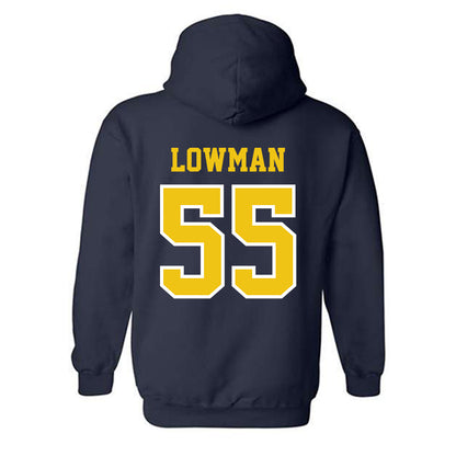Michigan - NCAA Men's Lacrosse : Thomas Lowman - Classic Shersey Hooded Sweatshirt-1