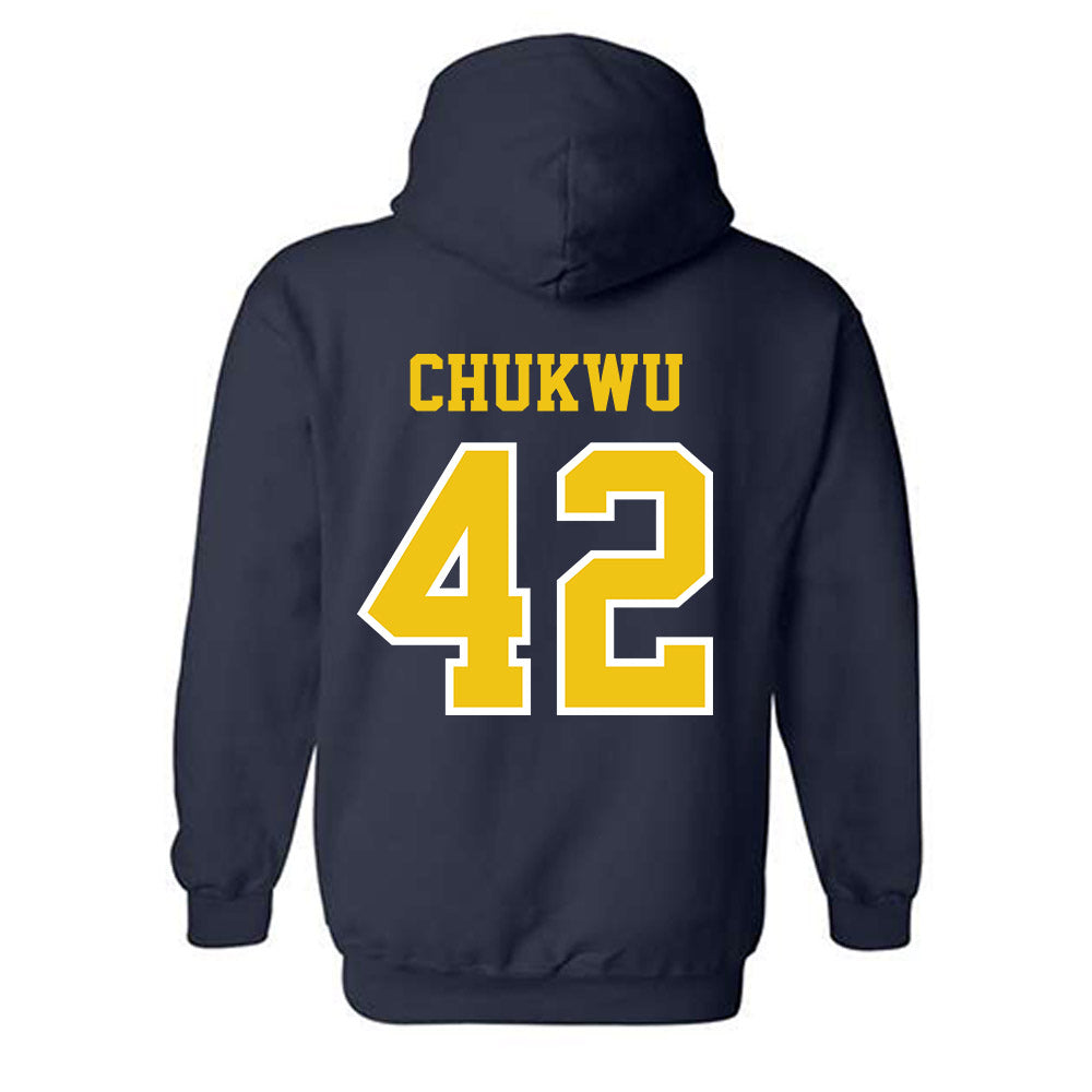 Michigan - NCAA Football : Jeffrey Chukwu - Classic Shersey Hooded Sweatshirt-1