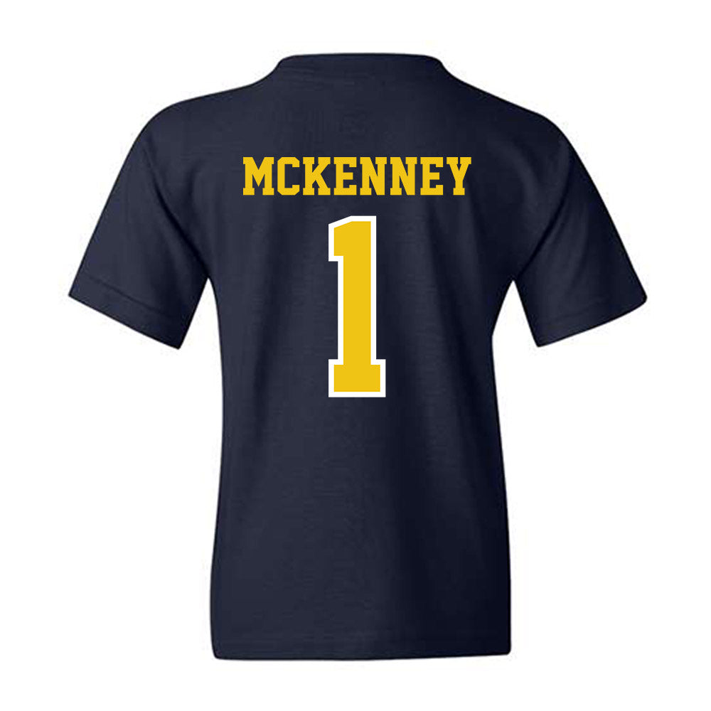 Michigan - NCAA Men's Basketball : Trey McKenney - Classic Shersey Youth T-Shirt-1