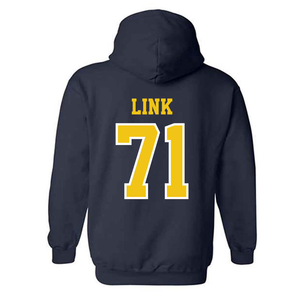 Michigan - NCAA Football : Evan Link - Classic Shersey Hooded Sweatshirt-1