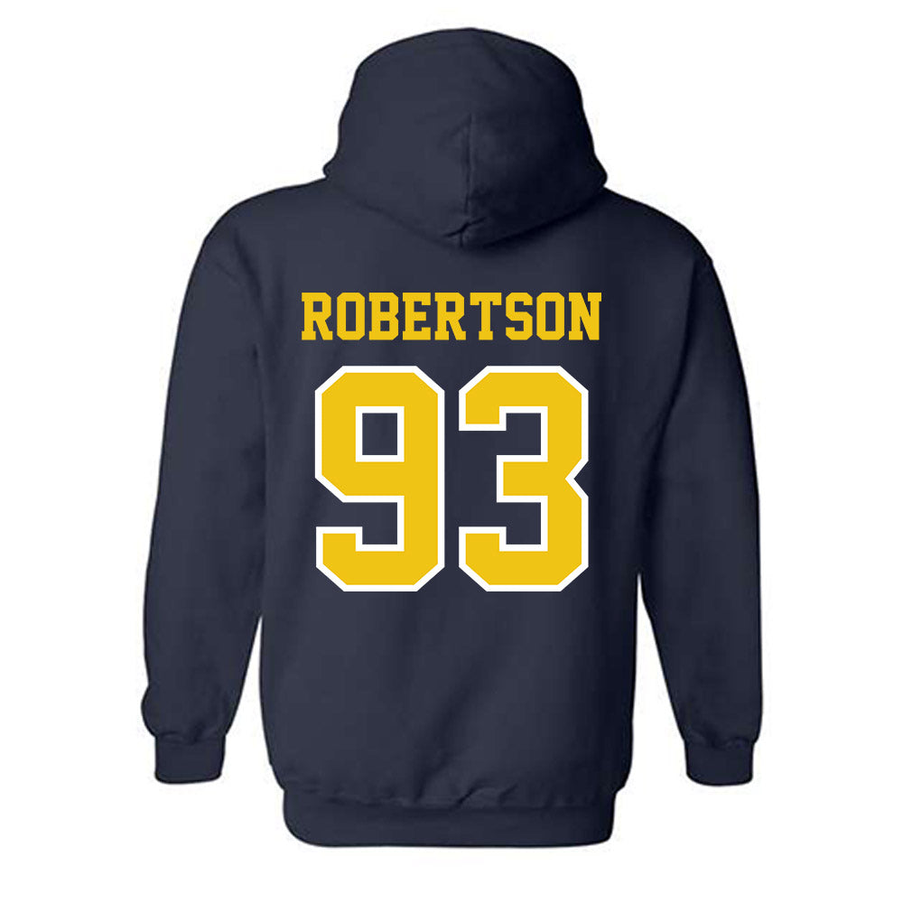 Michigan - NCAA Football : Hunter Robertson - Classic Shersey Hooded Sweatshirt-1