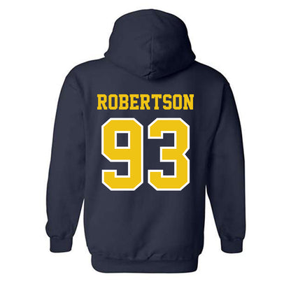 Michigan - NCAA Football : Hunter Robertson - Classic Shersey Hooded Sweatshirt-1