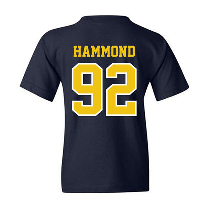 Michigan - NCAA Football : Ted Hammond - Classic Shersey Youth T-Shirt-1