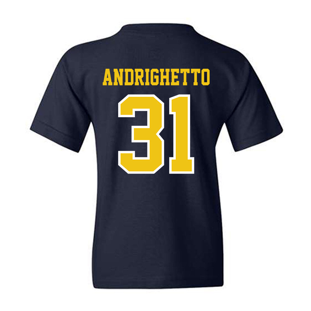 Michigan - NCAA Football : Nico Andrighetto - Classic Shersey Youth T-Shirt-1