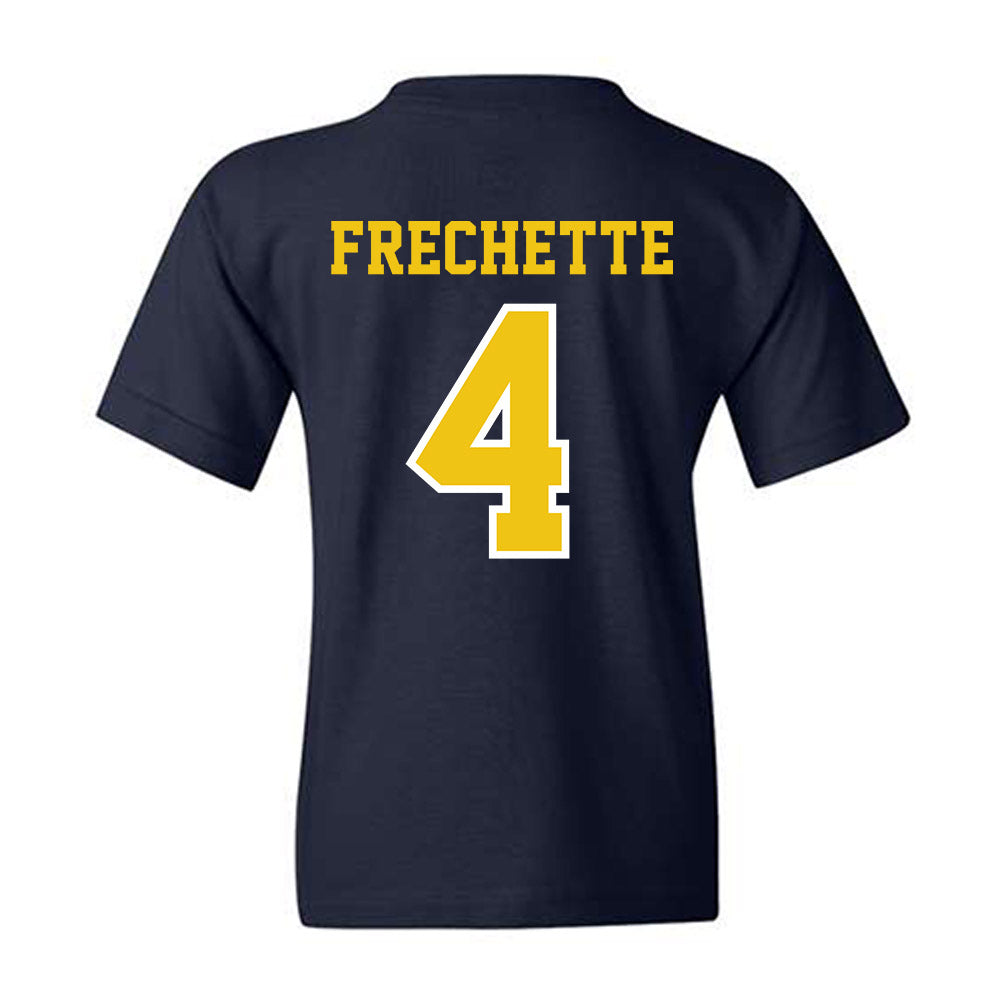 Michigan - NCAA Men's Lacrosse : Michael Frechette - Classic Shersey Youth T-Shirt-1