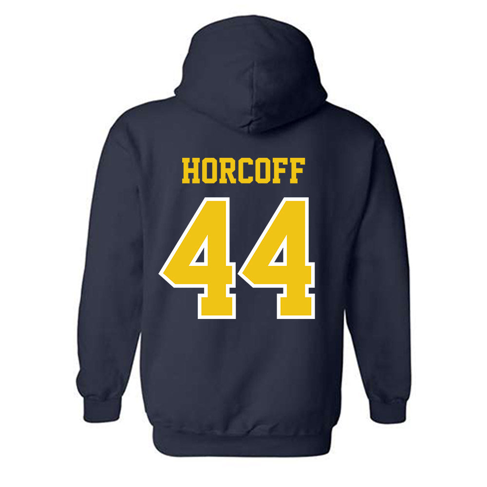 Michigan - NCAA Men's Ice Hockey : Will Horcoff - Classic Shersey Hooded Sweatshirt-1