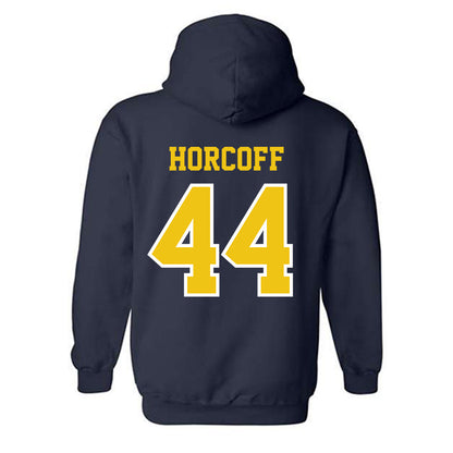 Michigan - NCAA Men's Ice Hockey : Will Horcoff - Classic Shersey Hooded Sweatshirt-1