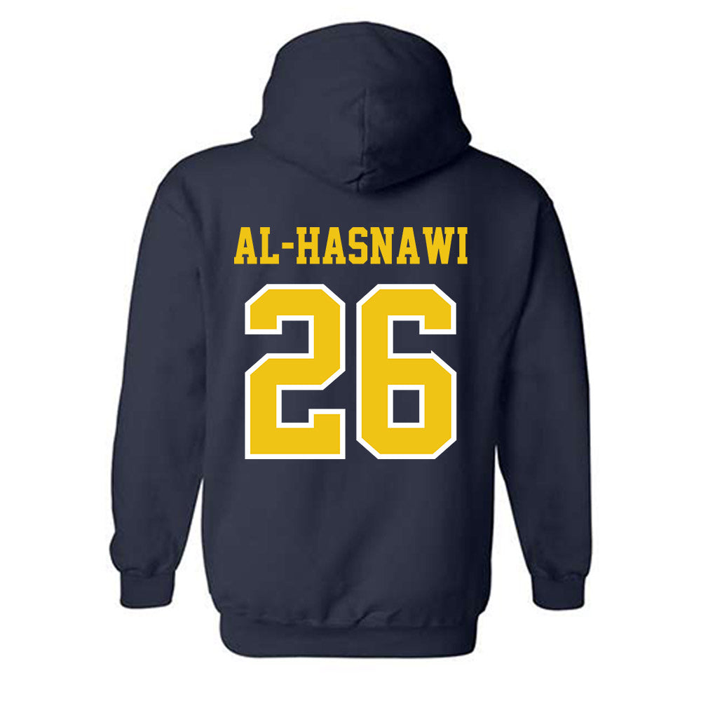 Michigan - NCAA Men's Soccer : Moshtaba Al-Hasnawi - Classic Shersey Hooded Sweatshirt-1