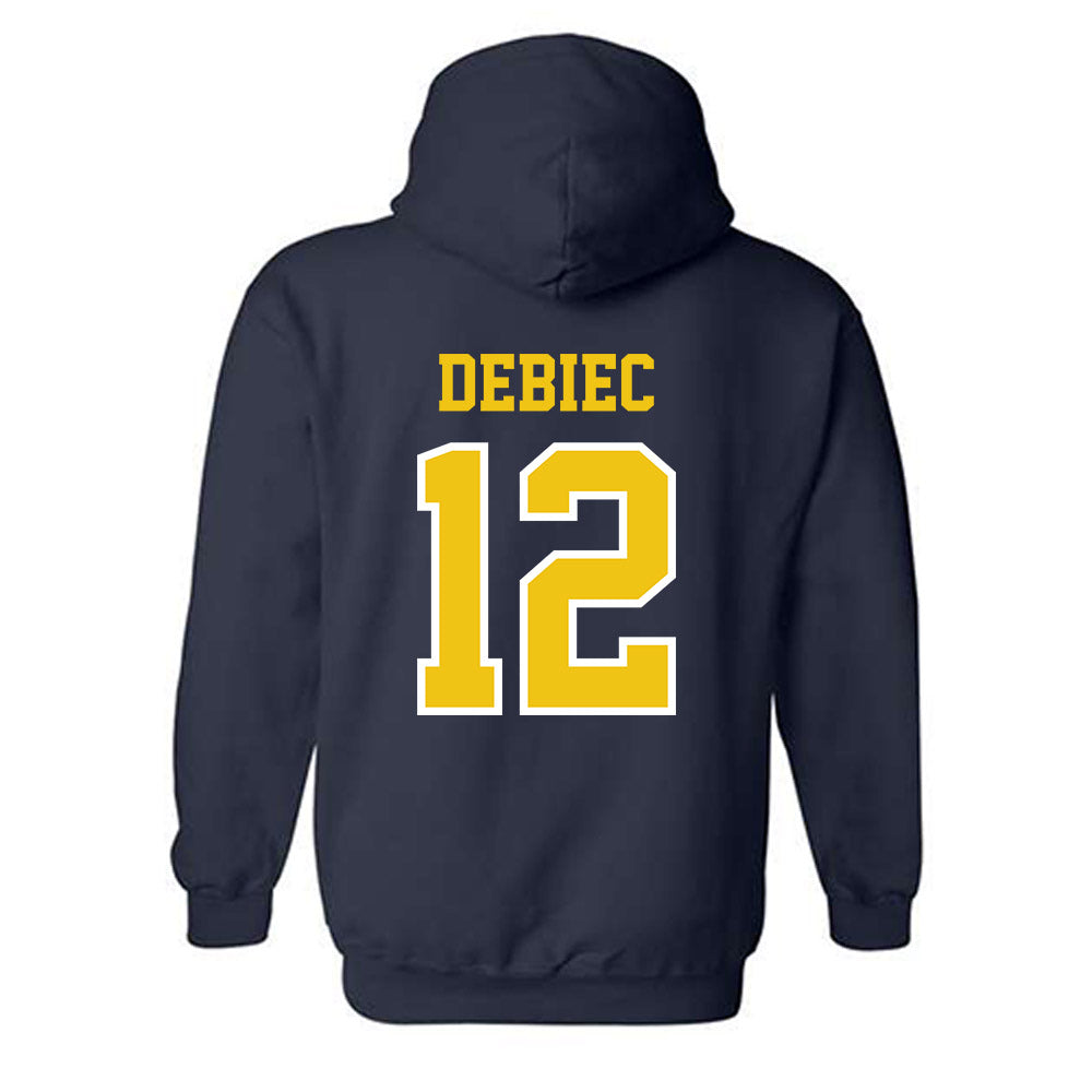 Michigan - NCAA Baseball : Max Debiec - Classic Shersey Hooded Sweatshirt-1