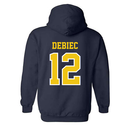 Michigan - NCAA Baseball : Max Debiec - Classic Shersey Hooded Sweatshirt-1