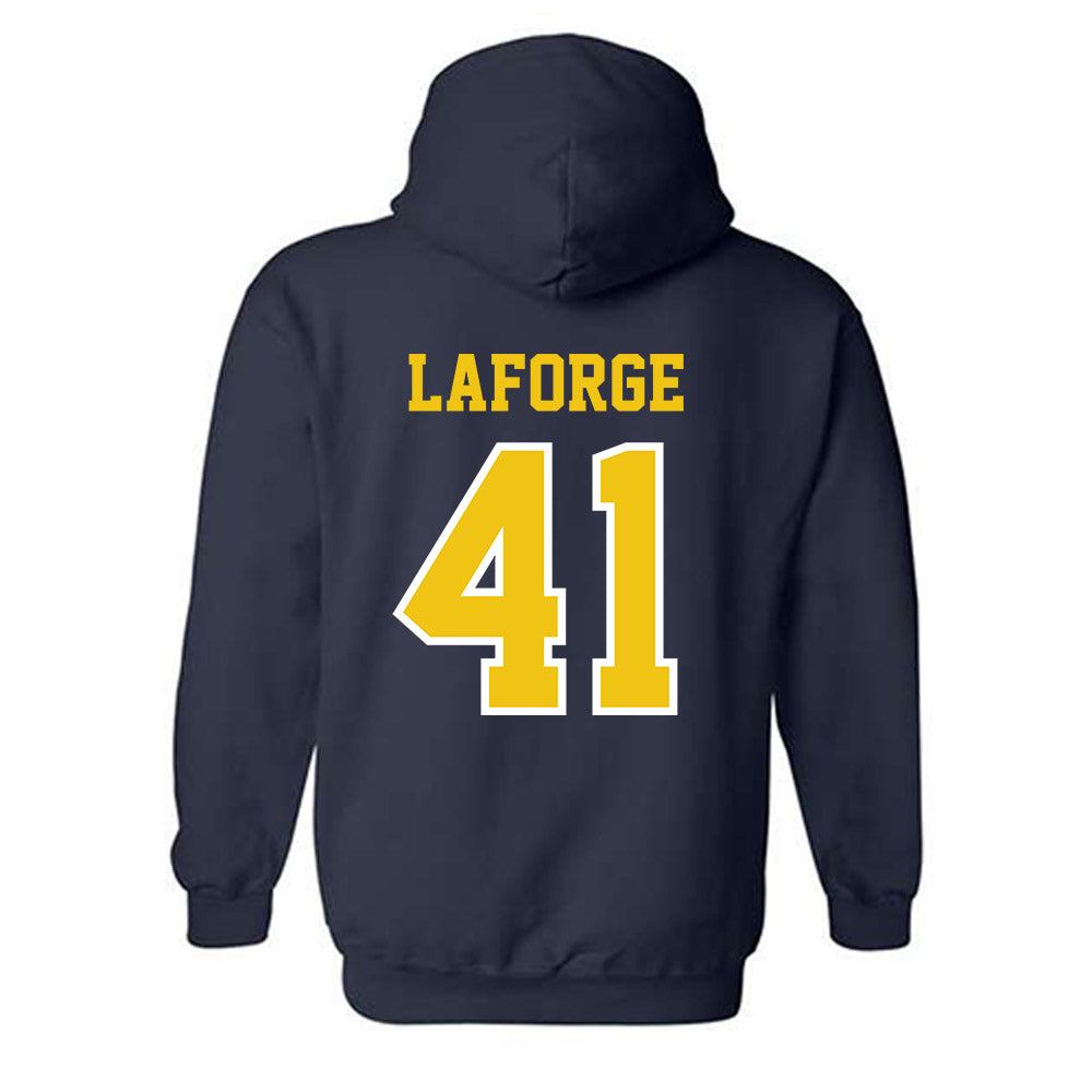 Michigan - NCAA Men's Lacrosse : Lucas Laforge - Classic Shersey Hooded Sweatshirt-1