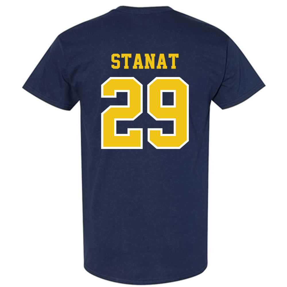 Michigan - NCAA Men's Lacrosse : Lukas Stanat - Classic Shersey T-Shirt-1