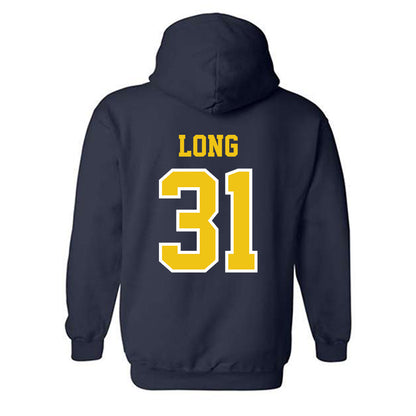 Michigan - NCAA Men's Lacrosse : Jack Long - Classic Shersey Hooded Sweatshirt-1
