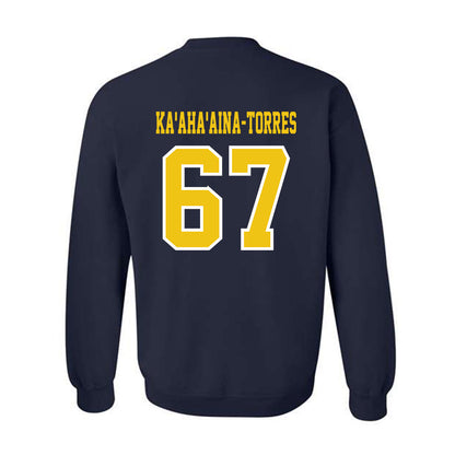Michigan - NCAA Football : Houston Ka'aha'aina-Torres - Classic Shersey Crewneck Sweatshirt-1