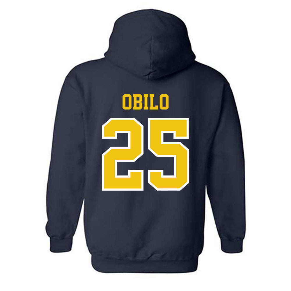 Michigan - NCAA Men's Soccer : Dubem Obilo - Classic Shersey Hooded Sweatshirt-1