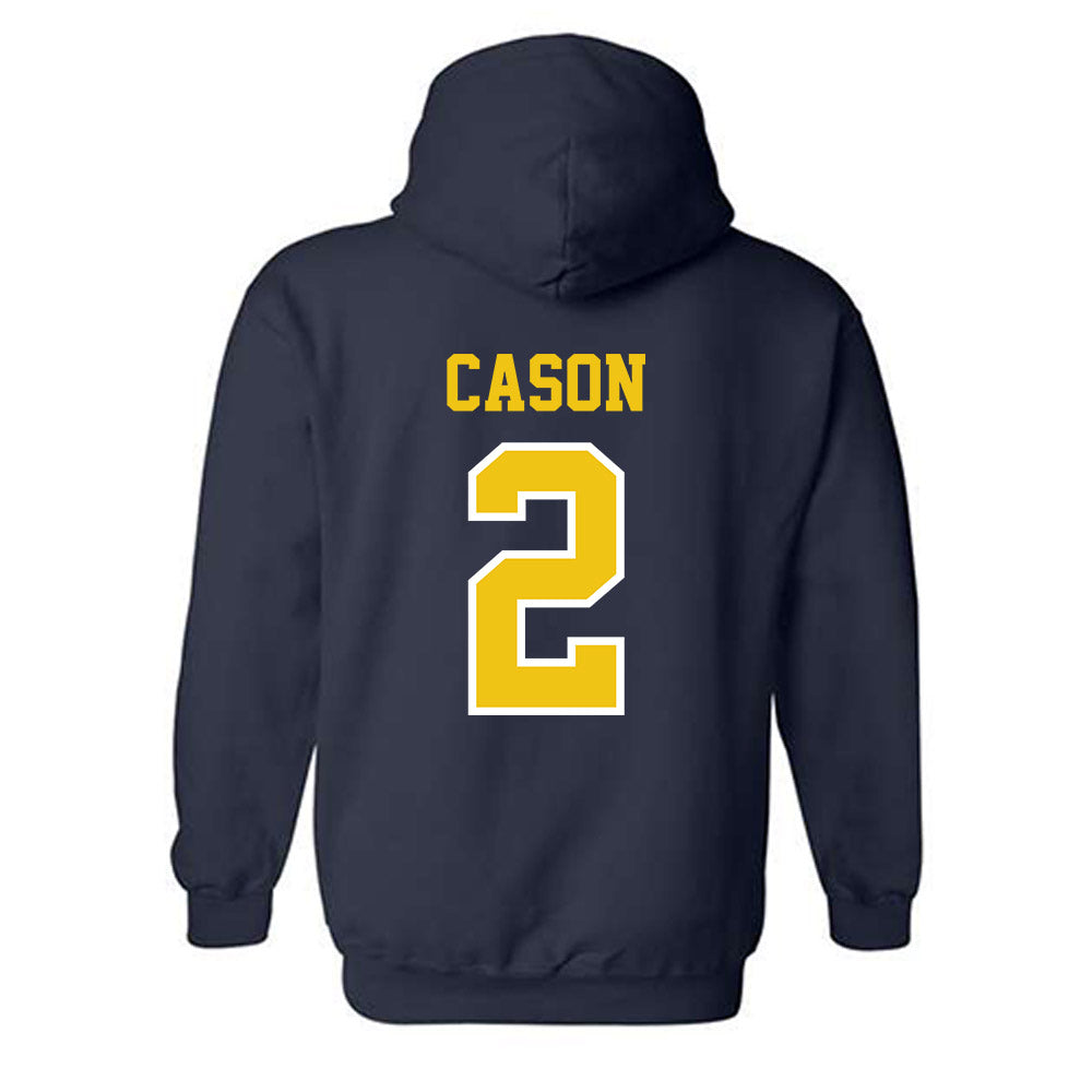 Michigan - NCAA Men's Basketball : Lorenzo Cason - Classic Shersey Hooded Sweatshirt-1