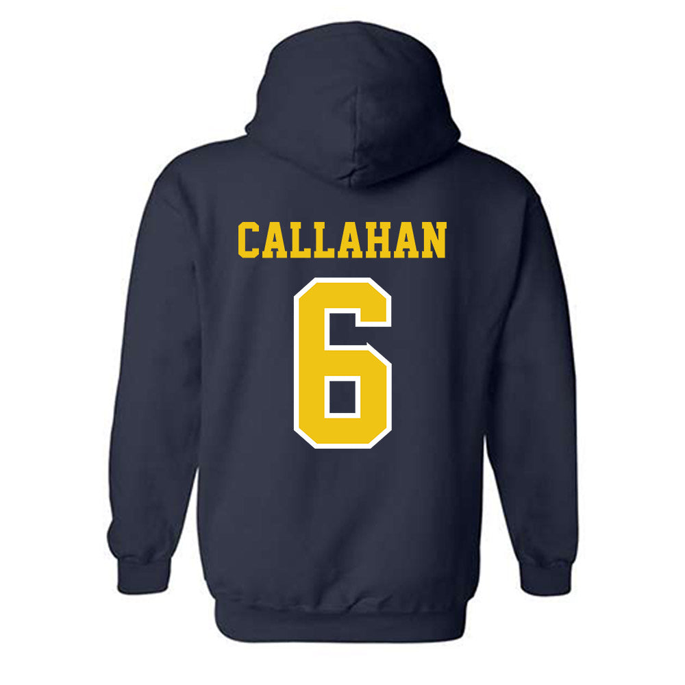 Michigan - NCAA Women's Lacrosse : Grace Callahan - Classic Shersey Hooded Sweatshirt-1
