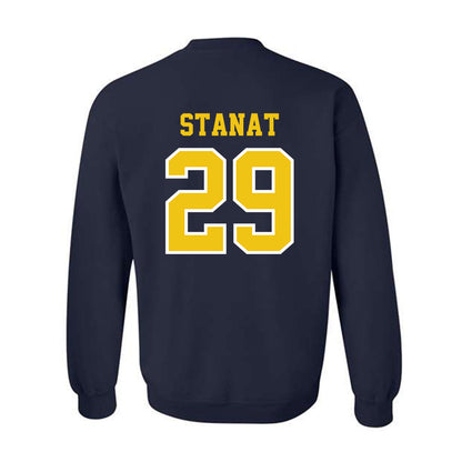 Michigan - NCAA Men's Lacrosse : Lukas Stanat - Classic Shersey Crewneck Sweatshirt-1