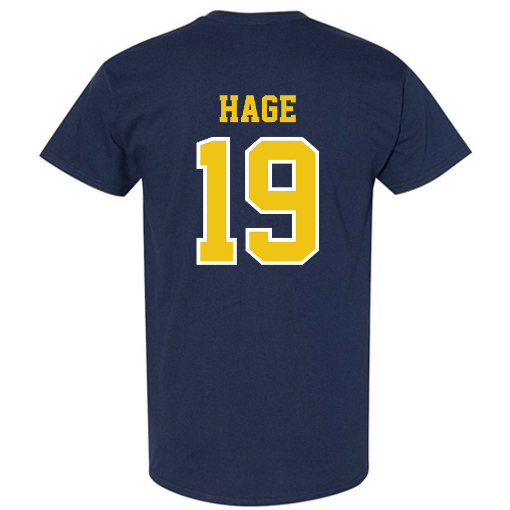 Michigan - NCAA Men's Ice Hockey : Michael Hage - Classic Shersey T-Shirt-1