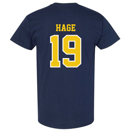Michigan - NCAA Men's Ice Hockey : Michael Hage - Classic Shersey T-Shirt-1