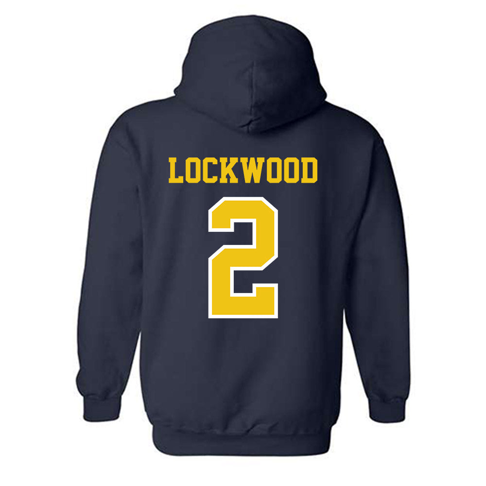 Michigan - NCAA Men's Lacrosse : Bo Lockwood - Classic Shersey Hooded Sweatshirt-1