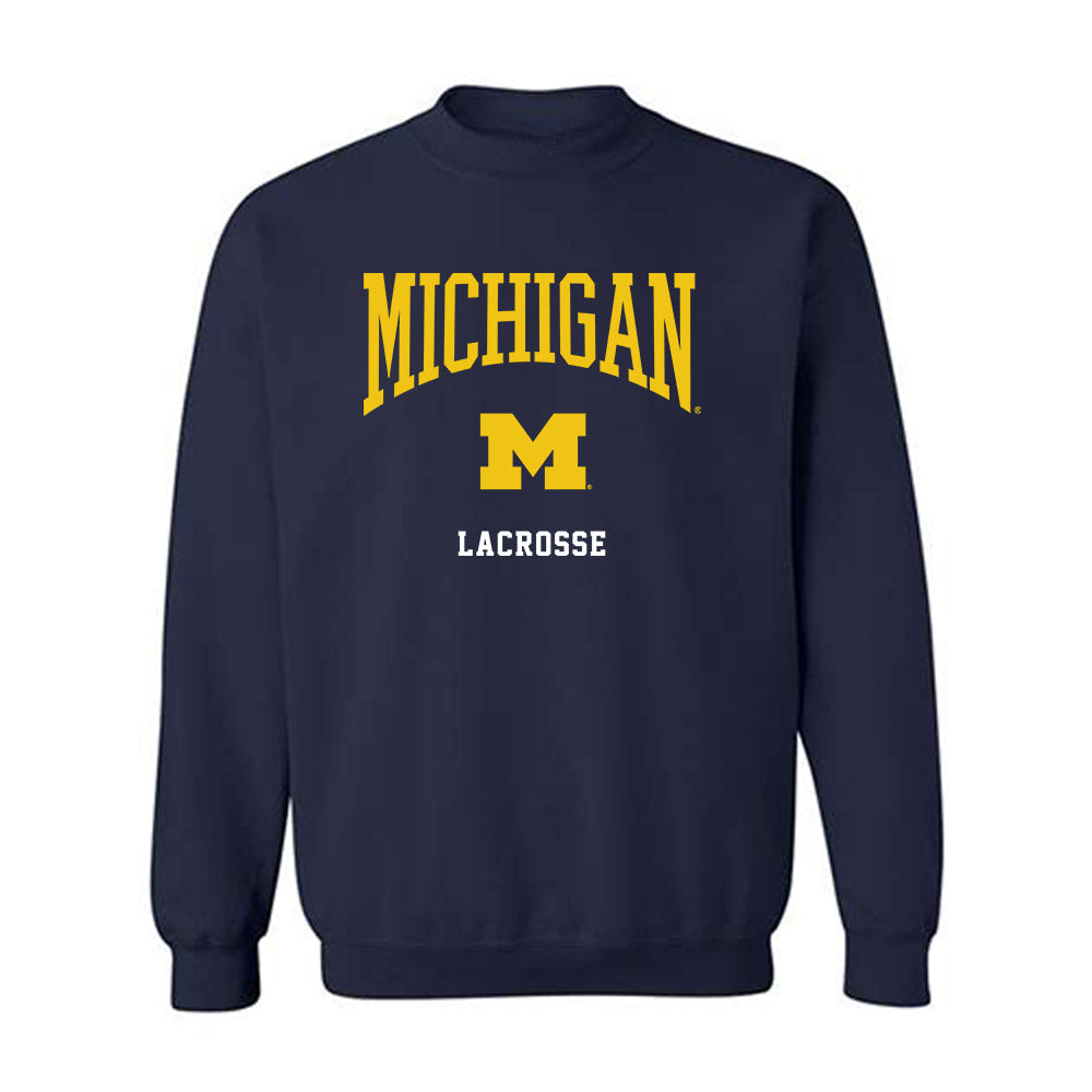 Michigan - NCAA Men's Lacrosse : Thomas Augustine - Classic Shersey Crewneck Sweatshirt-0