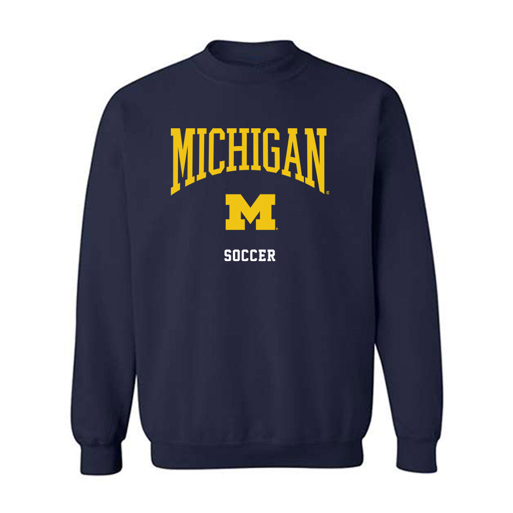 Michigan - NCAA Men's Soccer : Bode Saul - Classic Shersey Crewneck Sweatshirt-0