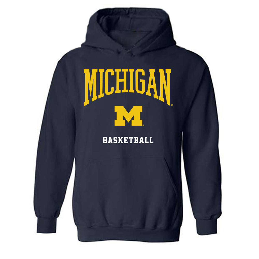 Michigan - NCAA Men's Basketball : Aday Mara - Classic Shersey Hooded Sweatshirt-0