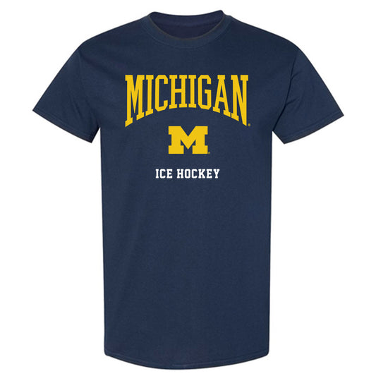 Michigan - NCAA Men's Ice Hockey : Adam Valentini - Classic Shersey T-Shirt-0