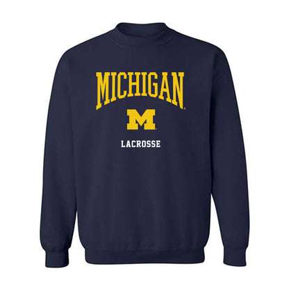 Michigan - NCAA Men's Lacrosse : Pace Billings - Classic Shersey Crewneck Sweatshirt-0