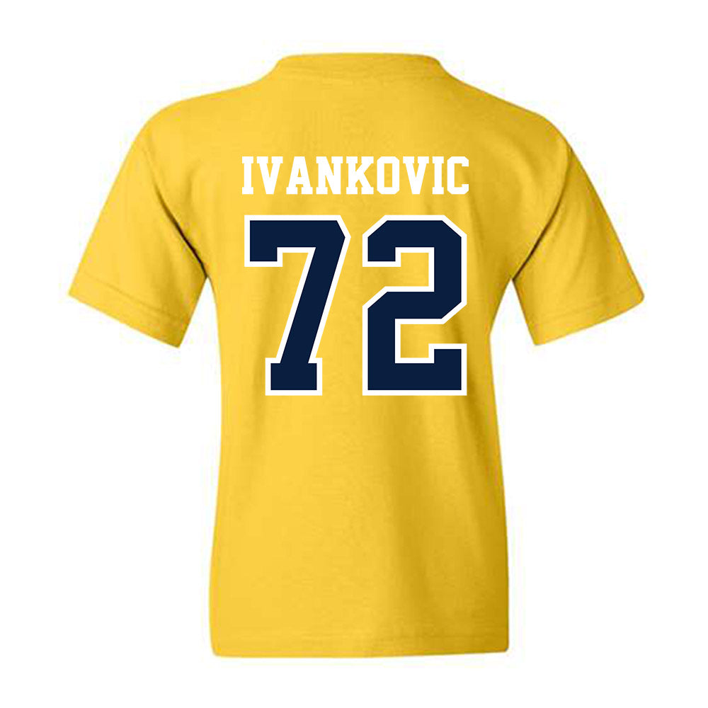 Michigan - NCAA Men's Ice Hockey : Jack Ivankovic - Classic Shersey Youth T-Shirt-1