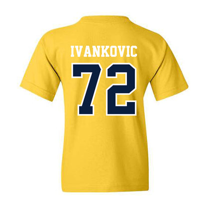 Michigan - NCAA Men's Ice Hockey : Jack Ivankovic - Classic Shersey Youth T-Shirt-1