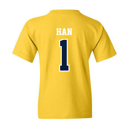 Michigan - NCAA Men's Lacrosse : Matt Han - Classic Shersey Youth T-Shirt-1