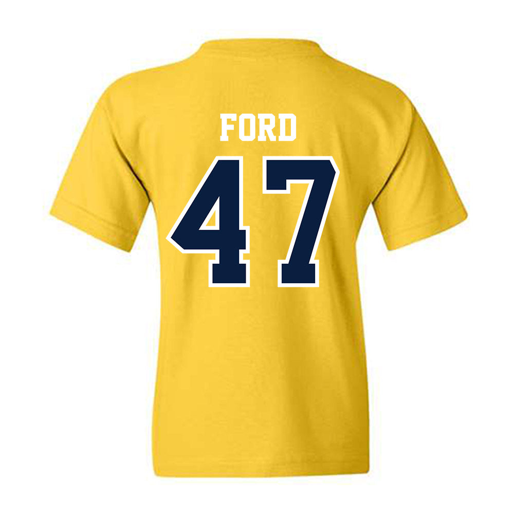 Michigan - NCAA Men's Lacrosse : Josh Ford - Classic Shersey Youth T-Shirt-1
